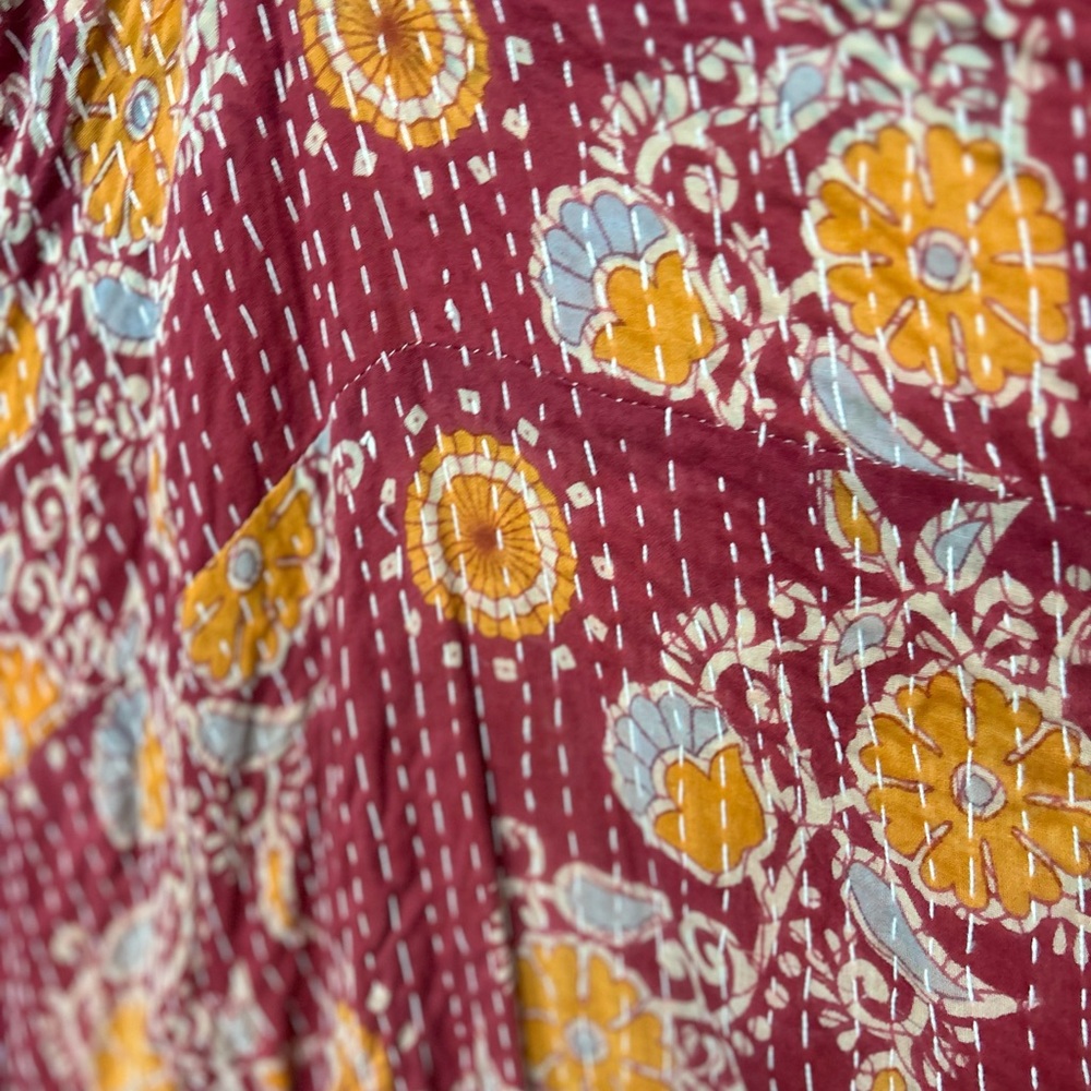 Elegant Orange and Black Midi Dress - Picture 8 of 9